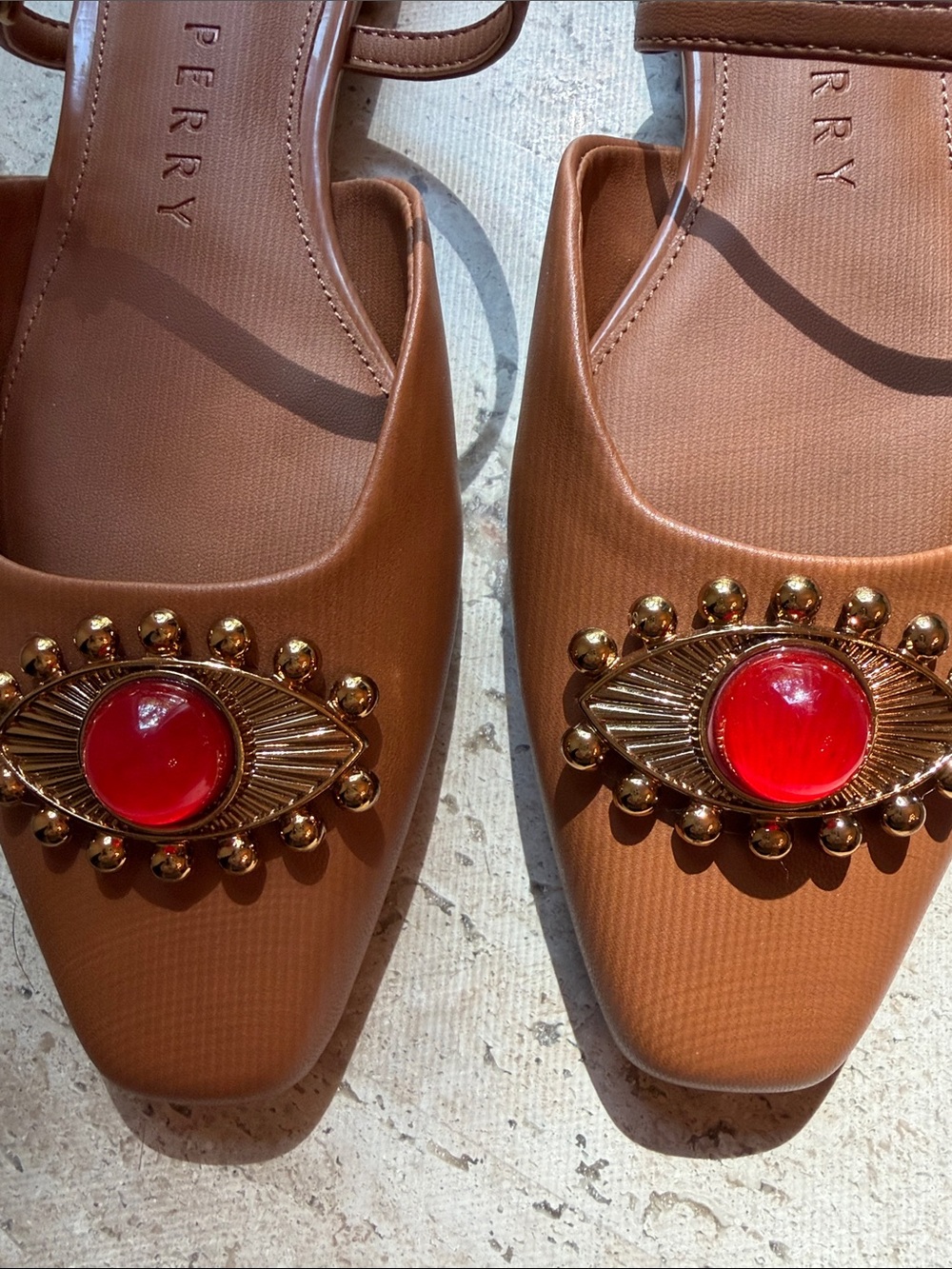 Katy Perry Collections The Confidant Eye Mule Flats Shoes 7.5 - Picture 2 of 5